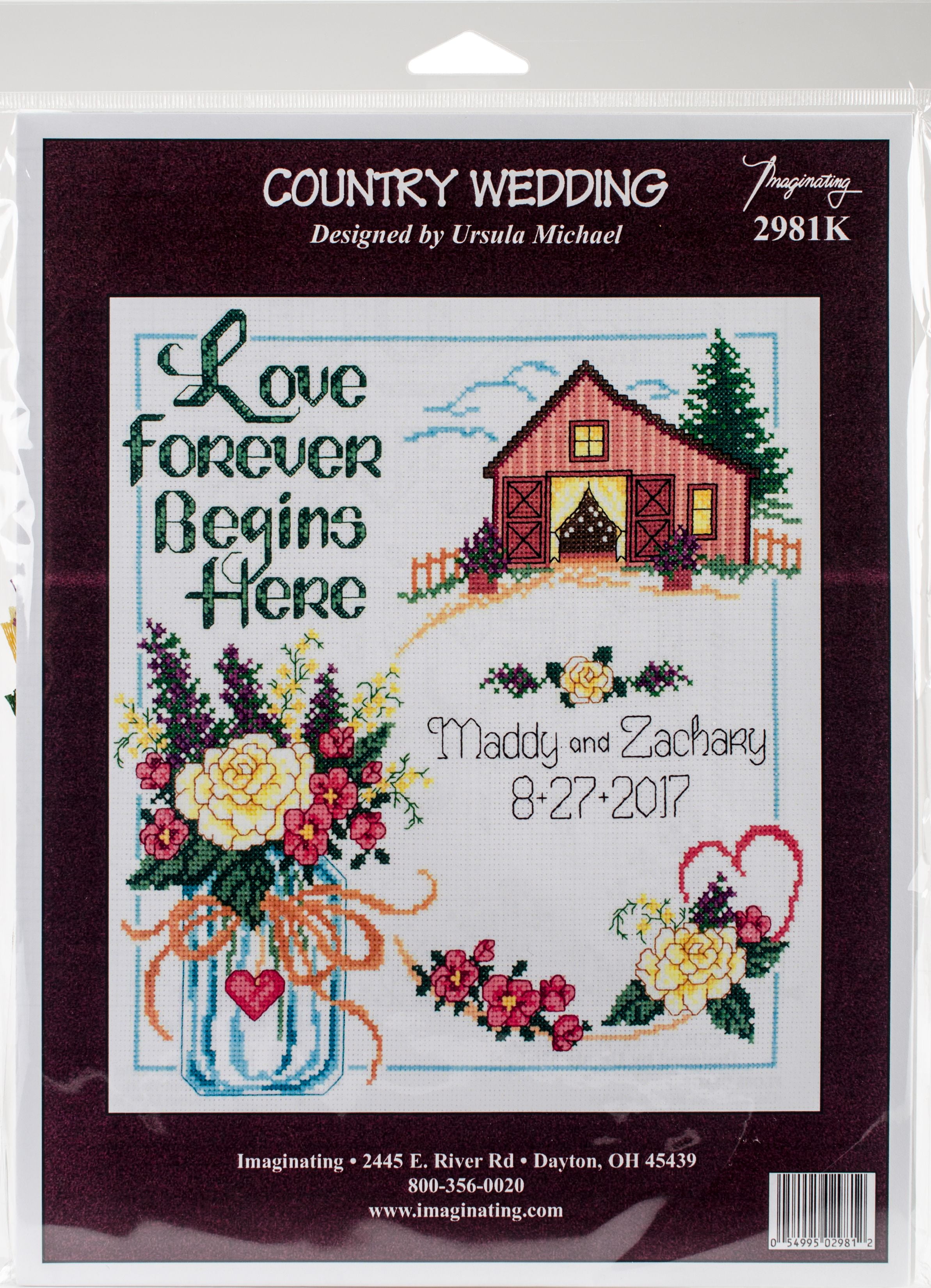 Janlynn Let It Snow Mini Counted Cross Stitch Kit 2.75 Oval 18 Count