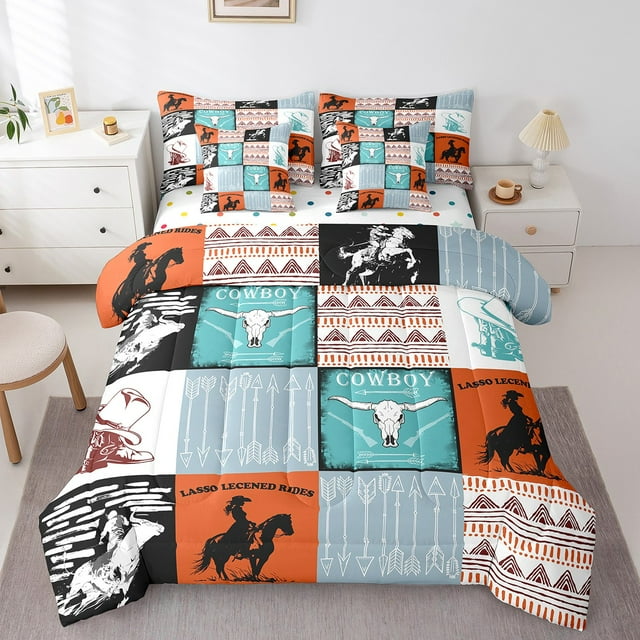 Country Western Bedding Sets Tribe Geometry Aztec Comforter Set 7 Piece
