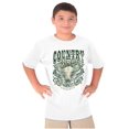 thumbnail image 1 of Country Western Bull Animal Skull Crewneck T Shirts Boy Girl Teen Brisco Brands S, 1 of 6