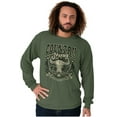 thumbnail image 1 of Country Western Bull Animal Skull Long Sleeve TShirt Men Women Brisco Brands S, 1 of 6