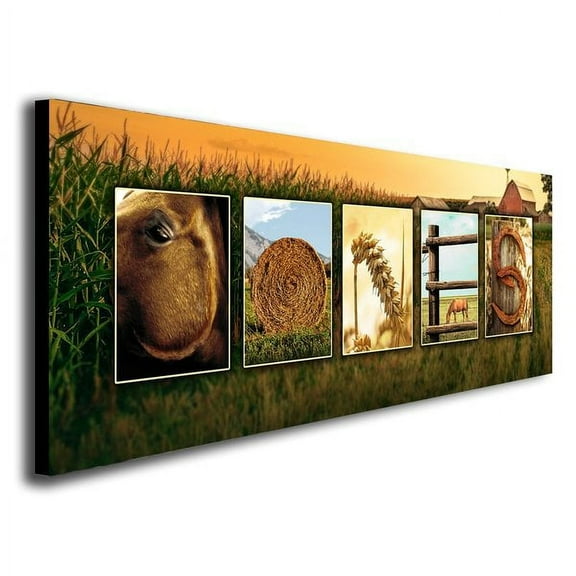 Country Western Horse Name Art - Personalized