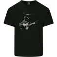 thumbnail image 1 of Country Western Music Cat Acoustic Guitar Graphic Cotton Casual Unisex T-Shirt, up to size 5XL, 1 of 2