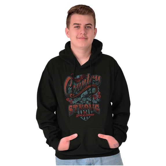 Country Western Spirit of America Unisex Plus Fleece Graphic Hoodie Brisco Brands 4X