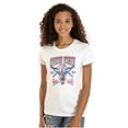 thumbnail image 1 of Country Western Tribal Cow Skull Womens Slim Fit Graphic Tee Brisco Brands S, 1 of 5