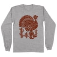 thumbnail image 1 of Country Western Turkey Long Sleeve Shirt Unisex Large Grey, 1 of 5