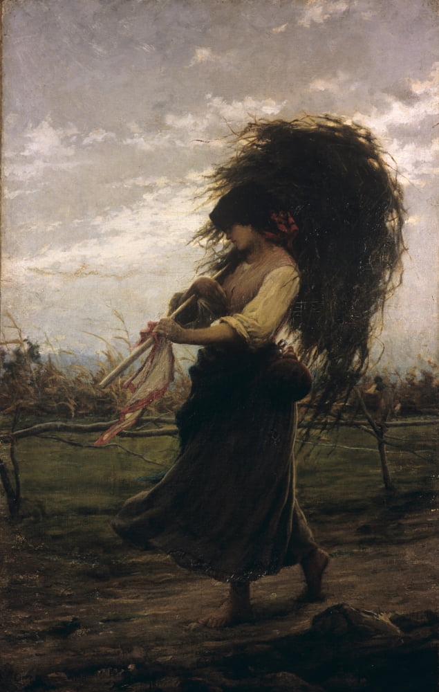Country Woman Canvas Art - (24 x 36)