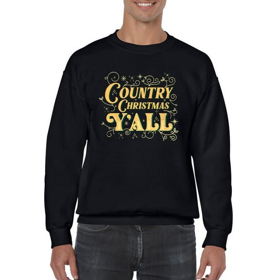Country Xmas Y'all Holiday Men's Sweatshirt