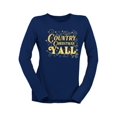 thumbnail image 1 of Country Xmas Y'all Holiday Women's Long Sleeve, 1 of 4