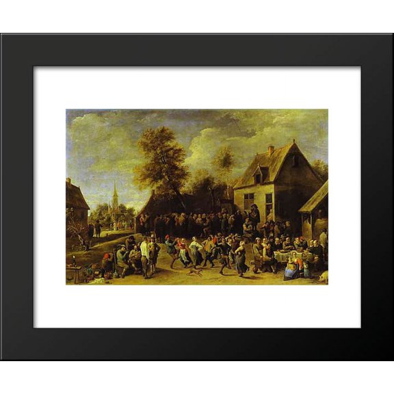 Country celebration 20x24 Framed Art Print by David Teniers the Younger