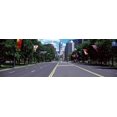thumbnail image 1 of Country flags on trees along Martin Luther King Drive, Philadelphia, Pennsylvania, USA Poster Print (12 x 36), 1 of 1