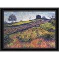 thumbnail image 1 of Country house 36x28 Large Black Ornate Wood Framed Canvas Art by Henri Martin, 1 of 2
