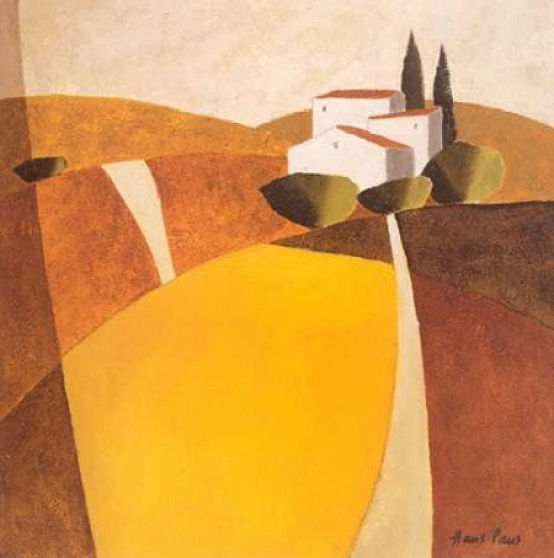 Country road II Canvas Art - Hans Paus (24 x 24)