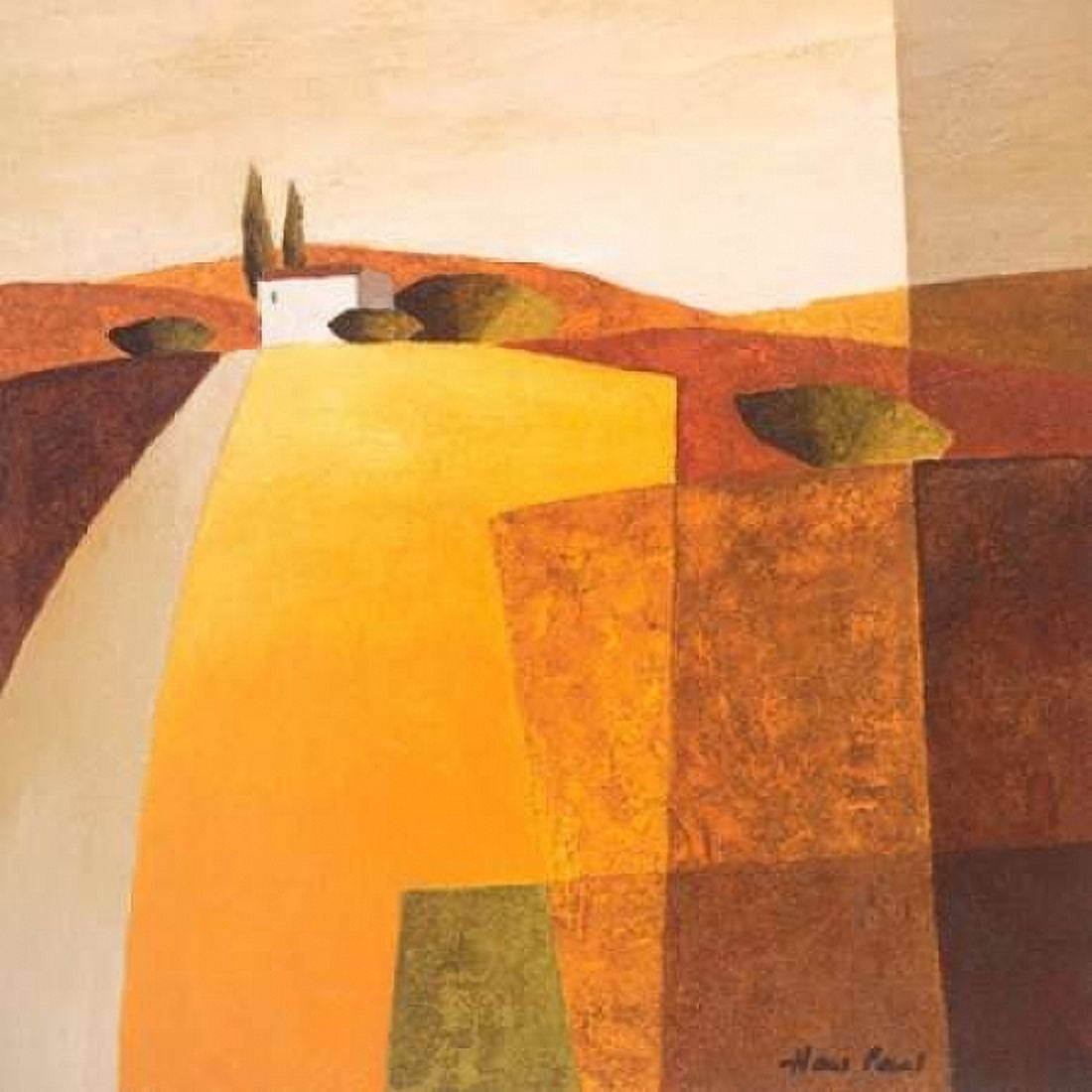 Country road III Canvas Art - Hans Paus (24 x 24)