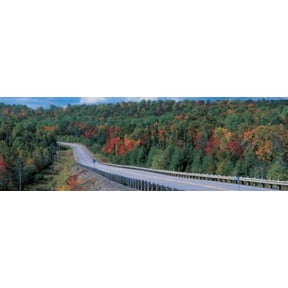Country road Ontario Canada Canvas Art - Panoramic Images (18 x 6)