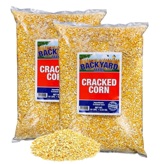 CountryMax Cracked Corn for Deer, Birds, Turkeys, Wildlife, Chickens (20 Pounds)