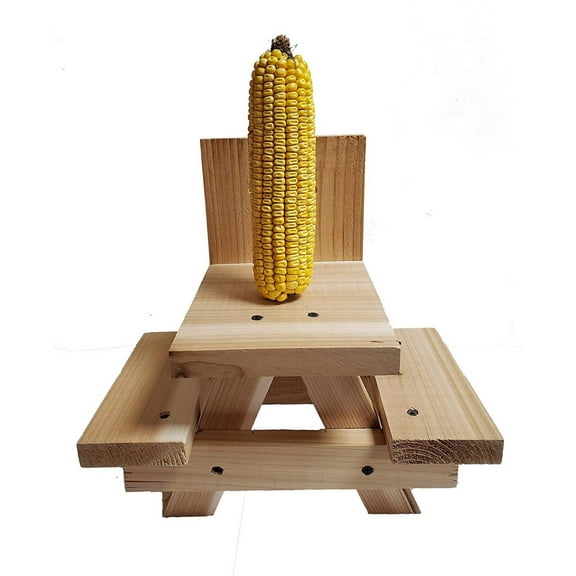 CountryMax Picnic Table Corn Cob Squirrel Feeder