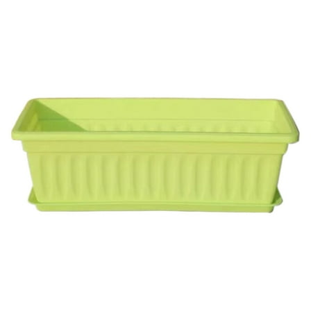 Countryside Flower Box Planter,Rectangular Indoor Outdoor Medallion Hanging Windowsill Garden Box Planter,Resin Rectangular Window Trough Box Long Planter Vegetable Flower Garden Pot