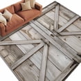 thumbnail image 1 of Countryside Idyllic Area&nbsp;Rug 6x9ft White Barn Door Farmhouse Art Non-Slip&nbsp;Washable Square&nbsp;Rugs Soft Felt Indoor Floor Mat for Bedroom Kitchen Living Room Bathroom, 1 of 9
