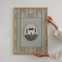 Countryside Print New Home Gift Cottagecore English Cottage Art Home Sweet Home Print French Country Style Livingroom Art Housewarming Gift Wall Art, Modern Wall Decor, 8x12 UNFRAMED