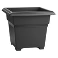 thumbnail image 1 of Countryside Square Tub Planter, Black, 18-Inch, 1 of 2