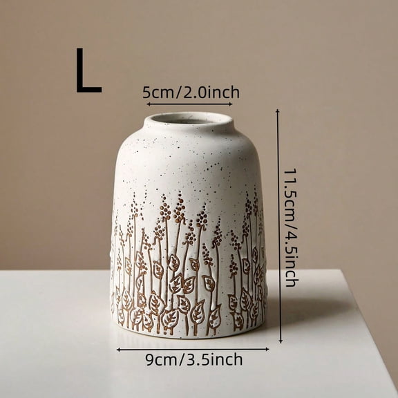 Countryside Style Ceramic Small Vase Lavender Water Nourishing Vase Living Room Table Decoration and Accessories Home Decoration