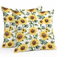 thumbnail image 1 of Countryside Sunflowers Outdoor Pillow Covers Pack of 2 Leaf Vintage Watercolor Flower Field Waterproof Throw Pillow Covers Decorative Cushion Cases for Patio Garden Tent Balcony Couch 26x26 inch, 1 of 8