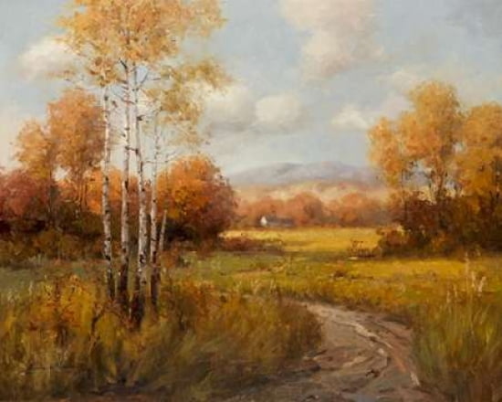 Countryside in the Fall Canvas Art - K Park (24 x 30)