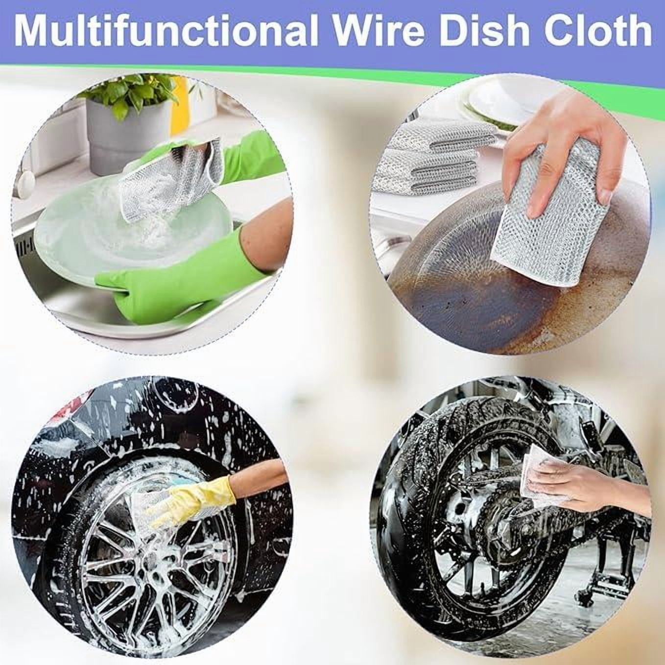 Counts Dishwashing Rags for Wet and Dry Multipurpose Stainless Steel ...