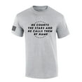 thumbnail image 1 of He Counts The Stars and Calls Them By Name Psalm 147:4 Bible Scripture Mens Christian Tshirt Jesus Cross Short Sleeve T-shirt Graphic Tee-Sports Grey-5xl, 1 of 4
