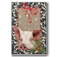 thumbnail image 1 of County Christmas Farm II - Framed Gallery Wrapped Holiday Canvas - 25 x 37 - White Frame, 1 of 8