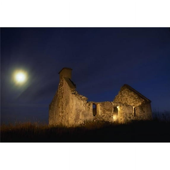 County Galway  Ireland; Cottage Ruins Poster Print