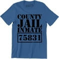thumbnail image 1 of County Jail Inmate -  Prison Funny Men's T-Shirt, 1 of 4