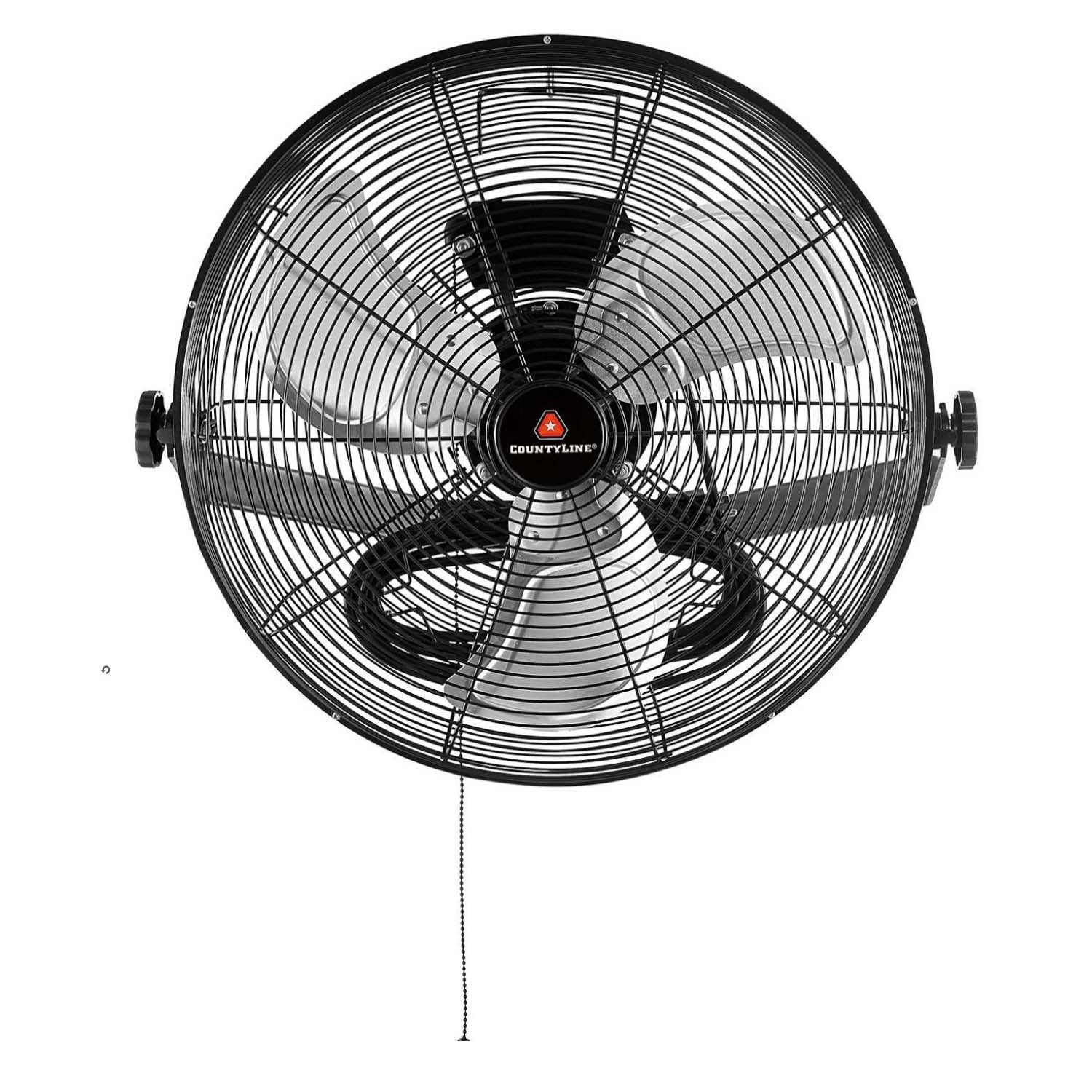 CountyLine 18 in. 120V Indoor WallMounted Barn Fan, 2 Pieces