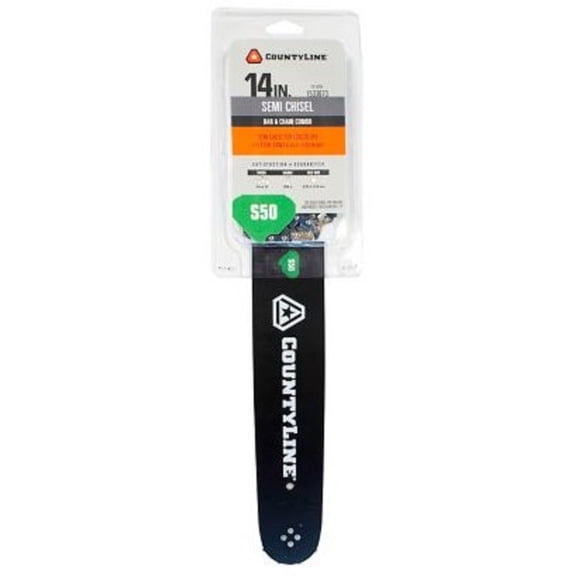 CountyLine BL1501450-1074TSC Chainsaw Guide Bar and Chain Combo 14 Inch 50 Link
