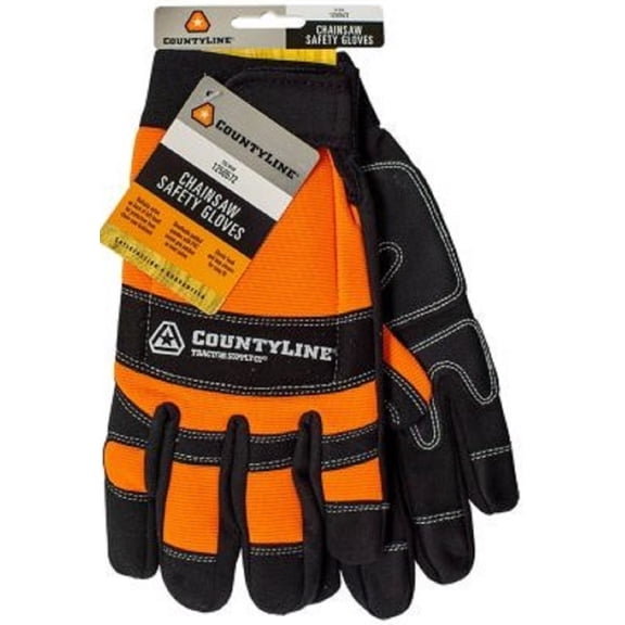 CountyLine GV001CL Chainsaw Safety Gloves Nylon Safety Apparel