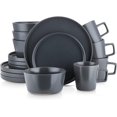 thumbnail image 1 of Coupe Stoneware Dinnerware Set, Service for 4, Gray Matte, 1 of 7