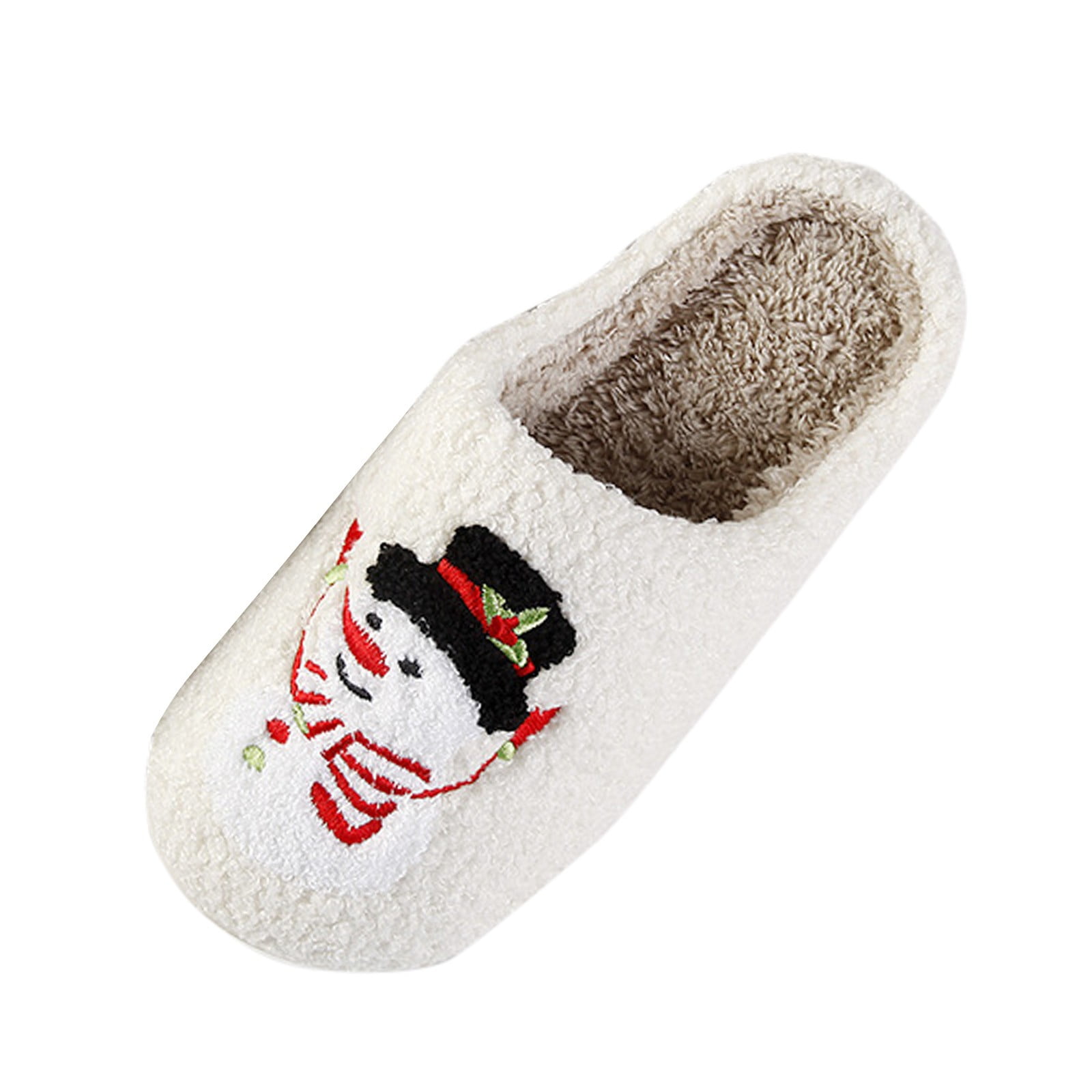 Couple Autumn Winter Christmas Cute Slippers for Women Fuzzy Animals