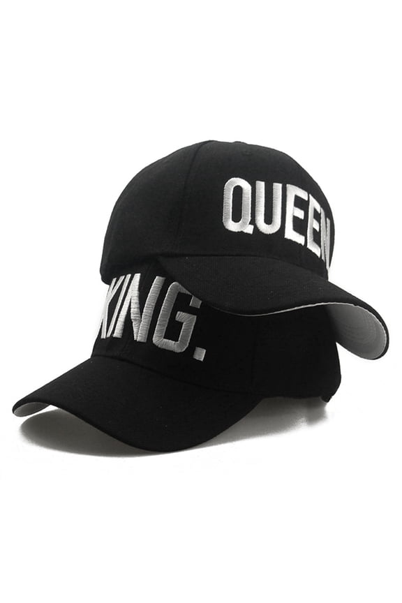 Couple Baseball Caps,King Queen Snapbacks for Couples Adjustable One Size