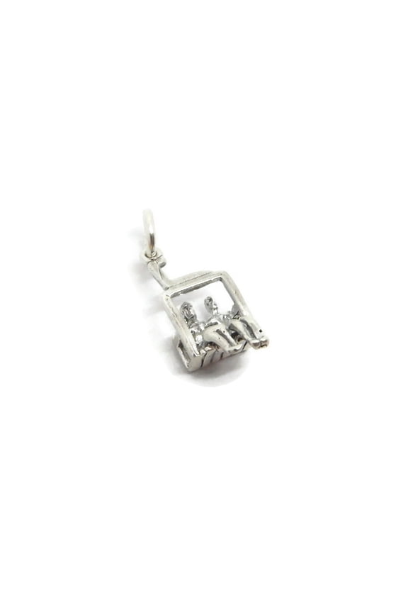 Couple Boyfriend and Girlfriend Pendant Charm .925 Sterling Silver