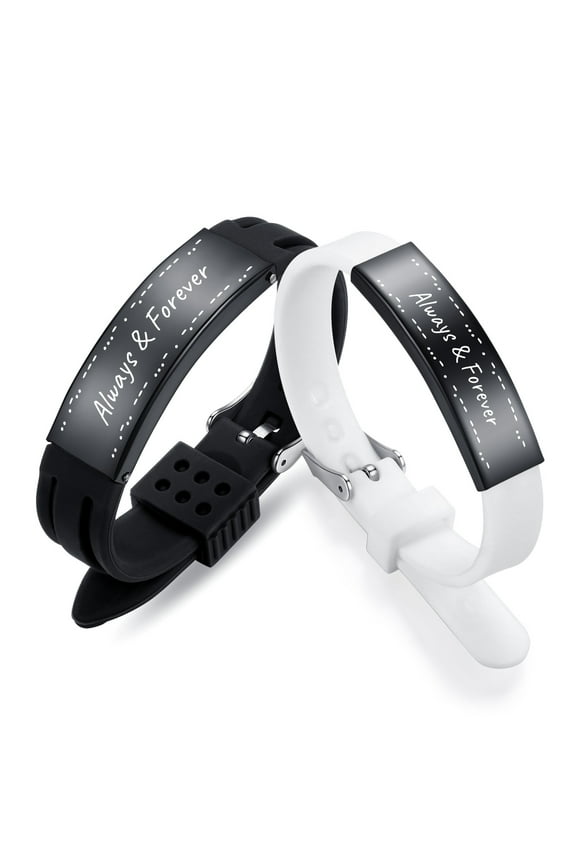 Couple Bracelet Set-Matching Bracelets for Couples with Morse Code "I Love You" Love Quote Relationship Bracelets for Him and Her