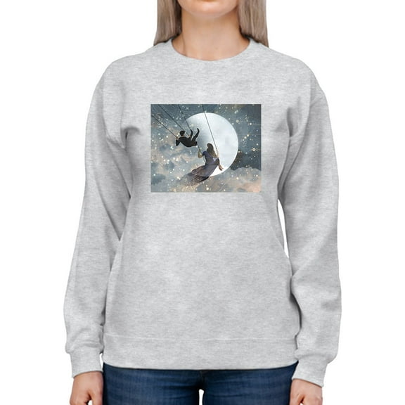 Couple Celestial Swing Sweatshirt Women -Victoria Borges Designs, Female Small