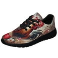 thumbnail image 1 of Couple Chicken RooStr Hen Valentine's Day Shoes Sneakers Black Size 5, 1 of 7