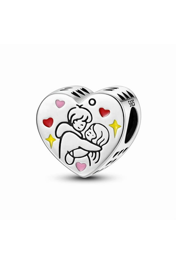 Couple Comic String Bead Charm, Compatible with Most Bracelet, Charm for Bracelet