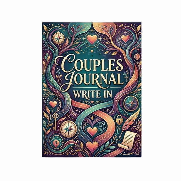 Couple Communication Journal Interactive Writing Notebook Romantic Shared Diary Book Anniversary Romantic Gift,Colorful