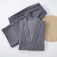 thumbnail image 1 of Couple Cotton Pajamas Suit Japanese Style Kimono Yukata Sleepwear Tops Pants Set Indoor Home Bathing Costume Women Men Gift, 1 of 6