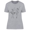 thumbnail image 1 of Couple Dancing Ballet T-Shirt Women -Image by Shutterstock, Female XX-Large, 1 of 2