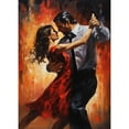 thumbnail image 1 of Couple Dancing Scene DIY 5D Diamond Art Paint with Full Drill Round Diamond Gems Painting by Number Kits for Adults Art Craft Home Wall Decoration 11.8x15.8inch(1), 1 of 8