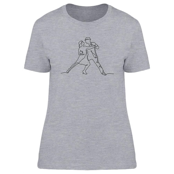 Couple Dancing Tango Design T-Shirt Women -Image by Shutterstock, Female Medium