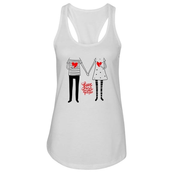 Couple Doodle And Quote Tank Women -Image by Shutterstock, Female Medium