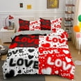 thumbnail image 1 of Couple Duvet Cover Set Black White Crown Love Comforter Cover Microfiber Bedding Sets for Boys /King/Full/Twin Size, 1 of 5